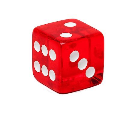 die - Red dice Foto de stock - Sin royalties Premium, Código: 614-06336022