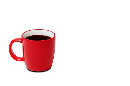 Red cup of coffee Foto de stock - Sin royalties Premium, Código: 614-06336107