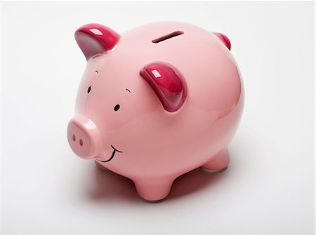 saving piggy bank - Pink piggy bank Stock Photo - Premium Royalty-Free, Code: 614-06336101