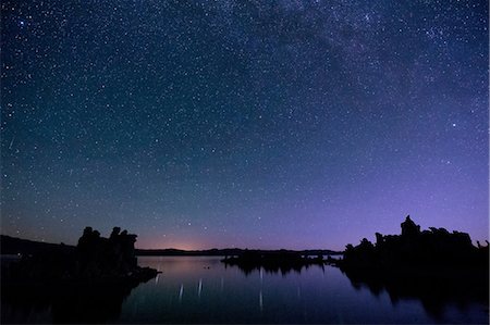 sky nature - Starry sky at night, mono lake, california, usa Stock Photo - Premium Royalty-Free, Code: 614-06336212