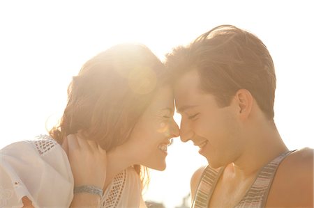 Affectionate young couple, portrait Stock Photo - Premium Royalty-Free, Code: 614-06402816
