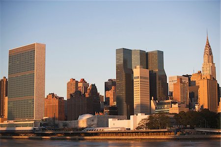 downtown - East River and Manhattan buildings, New York City Stock Photo - Premium Royalty-Free, Code: 614-06442800