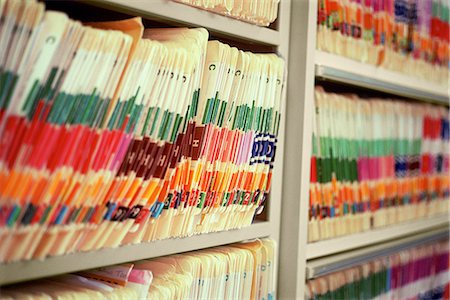 file - Medical office with shelves of files Stock Photo - Premium Royalty-Free, Code: 614-06442949