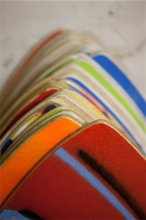 simsearch:614-06312009,k - Bunte handgemalt skimboards Stockbilder - Premium RF Lizenzfrei, Bildnummer: 614-06442959