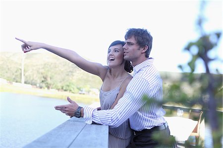 Couple admiring scenery outdoors Stockbilder - Premium RF Lizenzfrei, Bildnummer: 614-06536985