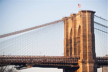 suspension bridges in usa - Brooklyn Bridge in New York City Stock Photo - Premium Royalty-Free, Code: 614-06624768