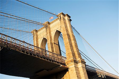 pont de brooklyn - Brooklyn Bridge in New York City Photographie de stock - Premium Libres de Droits, Code: 614-06624772