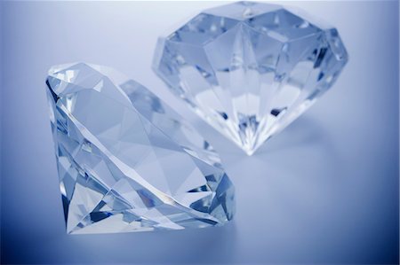 Close up of cut diamonds Stock Photo - Premium Royalty-Free, Code: 614-06625042