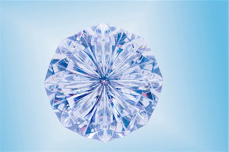 diamant - Close up of cut diamond Photographie de stock - Premium Libres de Droits, Code: 614-06623468