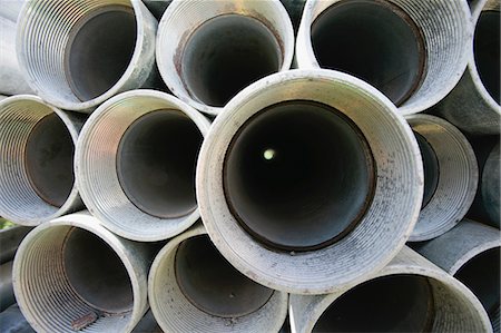 pipe - Close up of pipes at construction site Stock Photo - Premium Royalty-Free, Code: 614-06623480