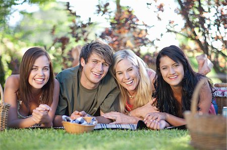 Family having picnic together Stock Photo - Premium Royalty-Free, Code: 614-06623493