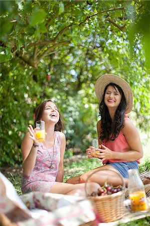 Women picnicking together in park Stock Photo - Premium Royalty-Free, Code: 614-06623579