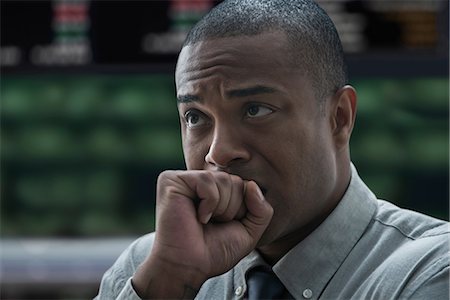 failure - Tense businessman at stock exchange Stock Photo - Premium Royalty-Free, Code: 614-06718185