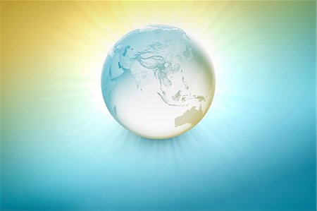 possible - Illustration of glowing globe Stock Photo - Premium Royalty-Free, Code: 614-06718660