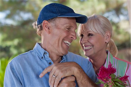 senior man gardening not child - Older couple gardening together Stock Photo - Premium Royalty-Free, Code: 614-06718987