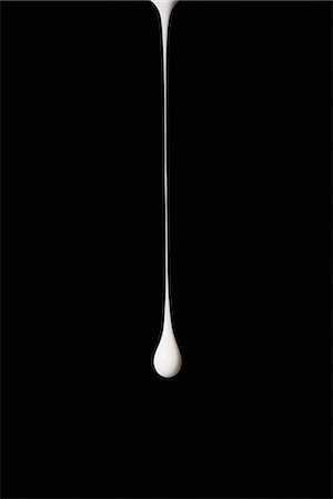 Drop of white paint Foto de stock - Sin royalties Premium, Código: 614-06719446