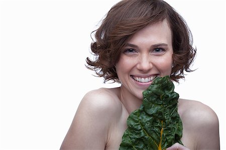 simsearch:614-06814202,k - Young woman with chard Stock Photo - Premium Royalty-Free, Code: 614-06814222