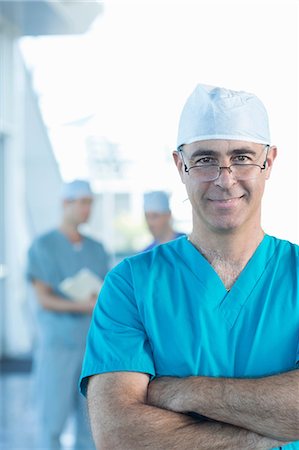 Portrait of surgeon Stock Photo - Premium Royalty-Free, Code: 614-06813264