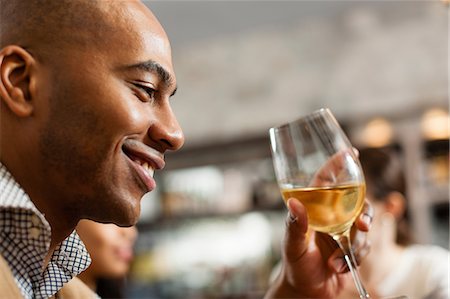 profile drinking - Man with wine glass Stock Photo - Premium Royalty-Free, Code: 614-06813683