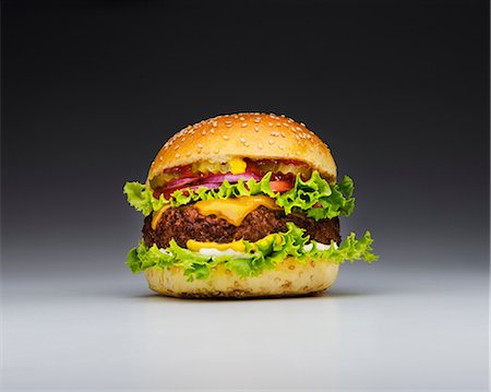 fast food photographs - Burger Stock Photo - Premium Royalty-Free, Code: 614-06813729