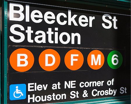 Bleecker Street subway station, New York City, USA Fotografie stock - Premium Royalty-Free, Codice: 614-06896445