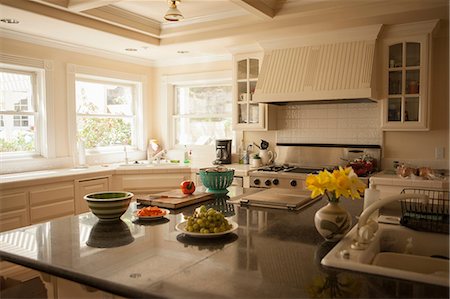 plan de travail (cuisine) - Kitchen interior Photographie de stock - Premium Libres de Droits, Code: 614-06897644