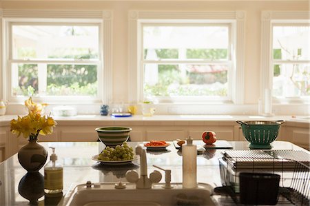 plan de travail (cuisine) - Kitchen interior Photographie de stock - Premium Libres de Droits, Code: 614-06897643