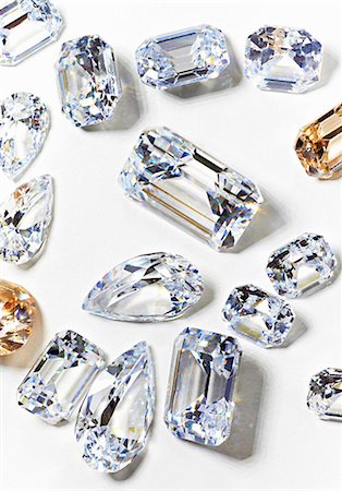 diamond nobody - Cubic zirconium made to look like diamonds Stock Photo - Premium Royalty-Free, Code: 614-06897953