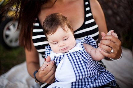 Mother with baby daughter Stock Photo - Premium Royalty-Free, Code: 614-06898059