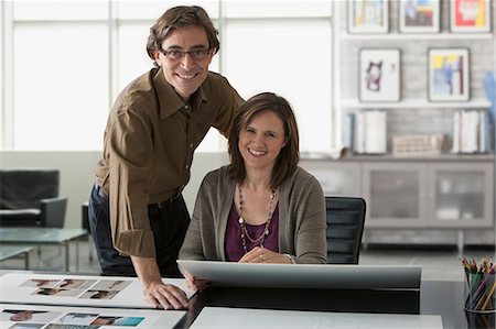 Two people looking at camera Stock Photo - Premium Royalty-Free, Code: 614-06898447