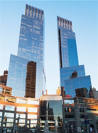 repetition buildings - Time Warner Center, New York City, USA Stock Photo - Premium Royalty-Free, Code: 614-06974187