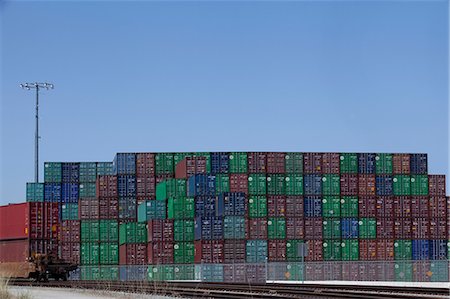 simsearch:6118-08827528,k - Cargo containers at the Port of Los Angeles, California, USA Stock Photo - Premium Royalty-Free, Code: 614-06974402