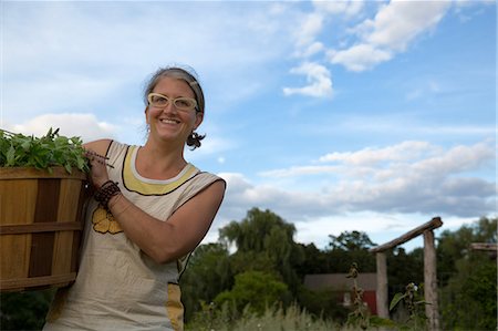 simsearch:614-07194750,k - Portrait of woman working on herb farm Stock Photo - Premium Royalty-Free, Code: 614-07194758