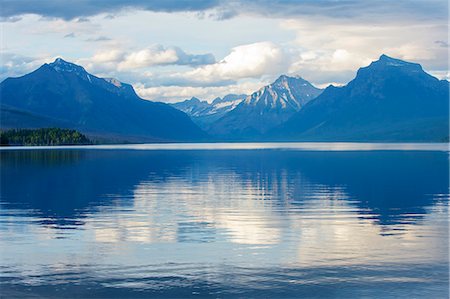 Kipengere Range, Lake McDonald, Glacier National Park, Montana, USA Foto de stock - Royalty Free Premium, Número: 614-07239917