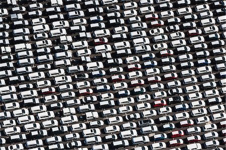 Aerial view of parked cars waiting to be sold, St Kilda, Melbourne, Victoria, Australia Stock Photo - Premium Royalty-Free, Code: 614-07806085