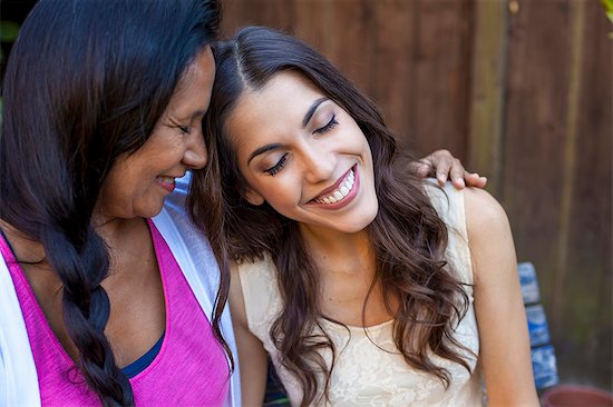 Mother and daughter sharing tender moment Stock Photo - Premium Royalty-Free, Image code: 614-08000139