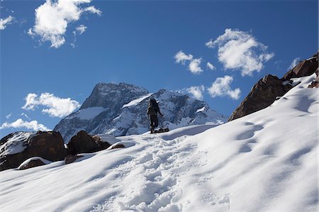 simsearch:6115-07109776,k - Male mountain climber climbing mountain, Santiago, Chile Stock Photo - Premium Royalty-Free, Code: 614-08030529