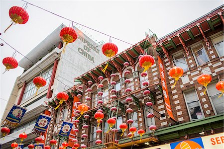 san francisco buildings - Mid-autumn festival in chinatown, San Francisco, California, USA Stock Photo - Premium Royalty-Free, Code: 614-08030553