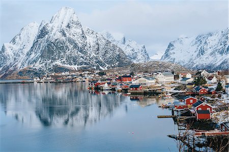 simsearch:614-08119982,k - The fishing village of Reine, Lofoten, Norway Stock Photo - Premium Royalty-Free, Code: 614-08119992