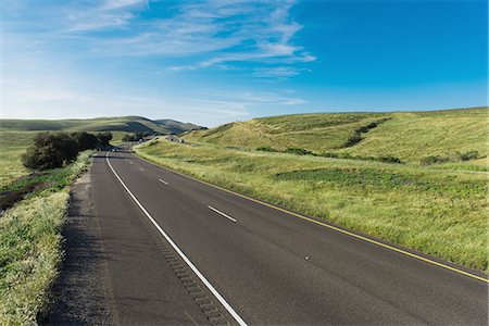 Empty highway landscape, Santa Barbara, California, USA Photographie de stock - Premium Libres de Droits, Code: 614-08126630