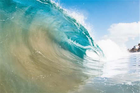 Rolling ocean wave, Encinitas, California, USA Stock Photo - Premium Royalty-Free, Code: 614-08307967