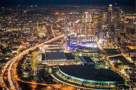 population - Aerial view of Los Angeles, California, USA Photographie de stock - Premium Libres de Droits, Code: 614-08329368