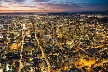 densely populated - Aerial view of Los Angeles, California, USA Stock Photo - Premium Royalty-Free, Code: 614-08329373