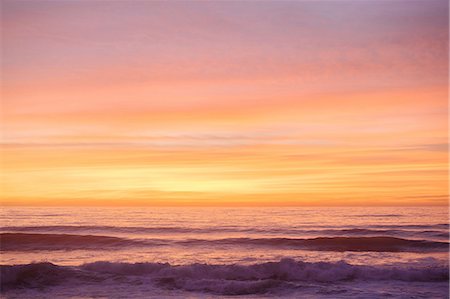 southern california - Sunset over ocean, San Diego, California, USA Foto de stock - Royalty Free Premium, Número: 614-08487776