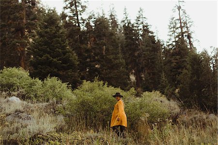 simsearch:614-08827402,k - Woman walking in rural setting, Mineral King, Sequoia National Park, California, USA Photographie de stock - Premium Libres de Droits, Code: 614-08826869