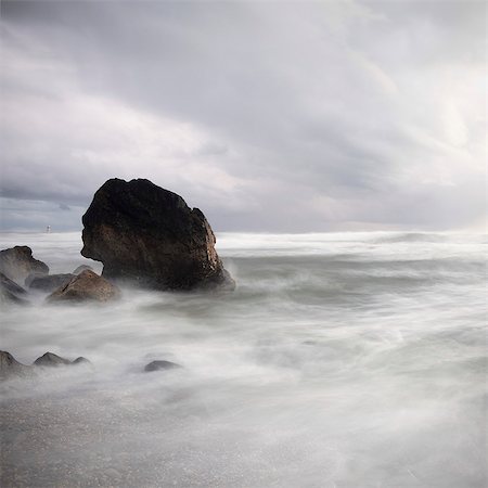 simsearch:614-08866296,k - Rock in stormy sea Stock Photo - Premium Royalty-Free, Code: 614-08866293