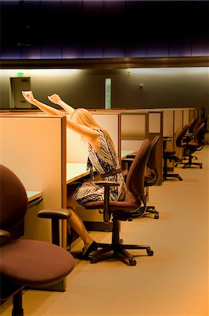 finished - Working late in office Stock Photo - Premium Royalty-Free, Code: 614-08866683