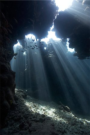 simsearch:6118-09112143,k - Underwater cave Photographie de stock - Premium Libres de Droits, Code: 614-08867058