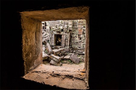 simsearch:614-08875205,k - Ta Prohm Temple ruins at  Angkor Wat, Siem Reap, Cambodia Stock Photo - Premium Royalty-Free, Code: 614-08875205