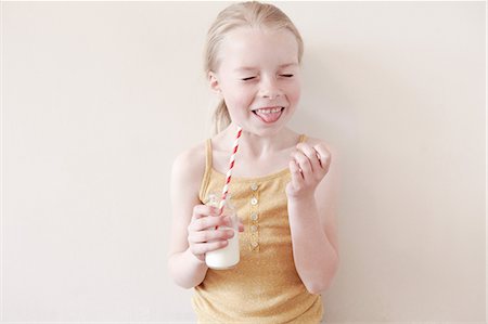 Pink Straw On White Background Stock Photo 463328759